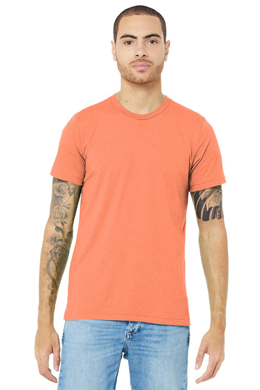 BELLA+CANVAS ® Unisex Triblend Short Sleeve Tee. BC3413 [Orange Triblend] - DFW Impression