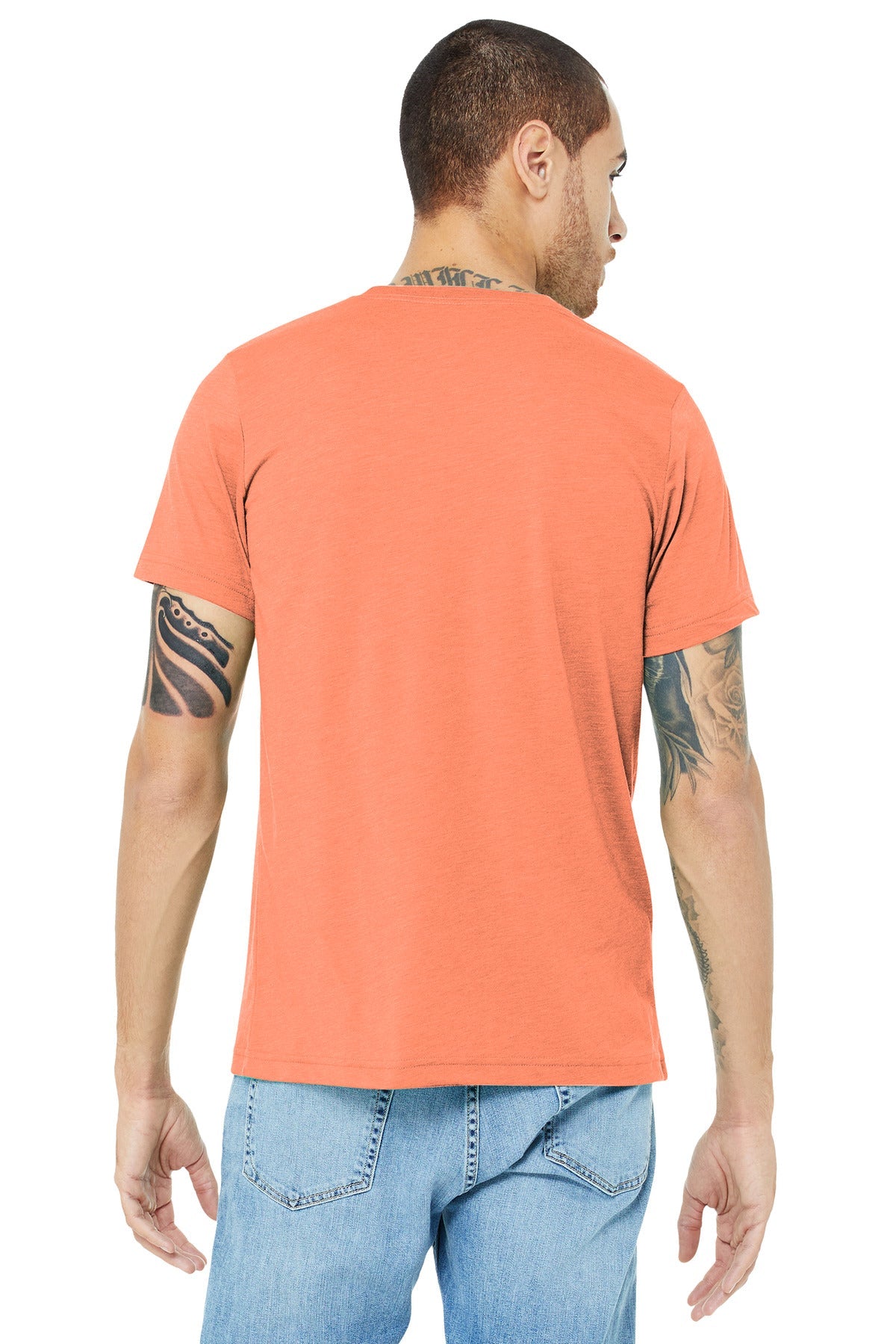 BELLA+CANVAS ® Unisex Triblend Short Sleeve Tee. BC3413 [Orange Triblend] - DFW Impression