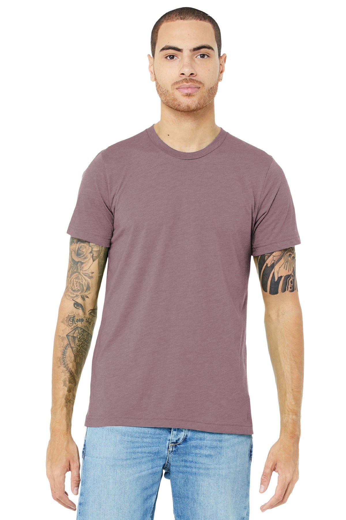 BELLA+CANVAS ® Unisex Triblend Short Sleeve Tee. BC3413 [Orchid Triblend] - DFW Impression