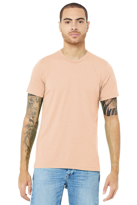 BELLA+CANVAS ® Unisex Triblend Short Sleeve Tee. BC3413 [Peach Triblend] - DFW Impression