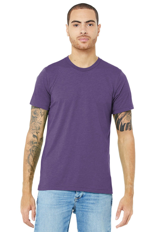 BELLA+CANVAS ® Unisex Triblend Short Sleeve Tee. BC3413 [Purple Triblend] - DFW Impression