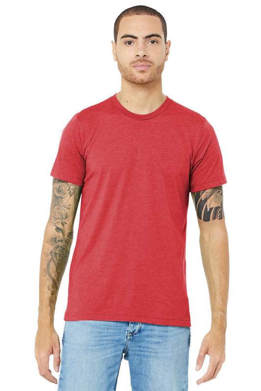 BELLA+CANVAS ® Unisex Triblend Short Sleeve Tee. BC3413 [Red Triblend] - DFW Impression