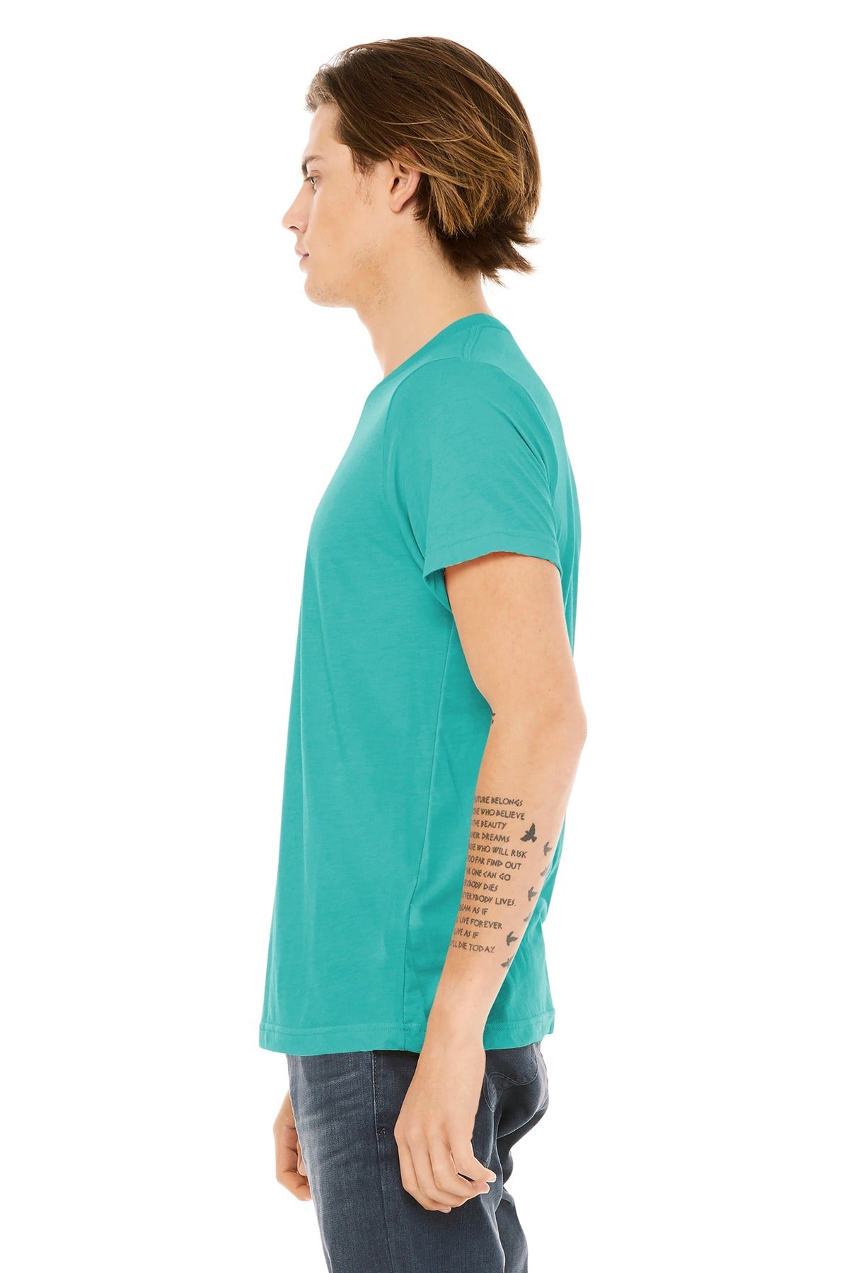 BELLA+CANVAS ® Unisex Triblend Short Sleeve Tee. BC3413 [Sea Green Triblend] - DFW Impression