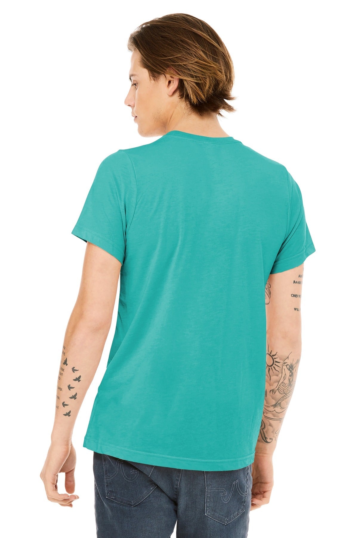 BELLA+CANVAS ® Unisex Triblend Short Sleeve Tee. BC3413 [Sea Green Triblend] - DFW Impression