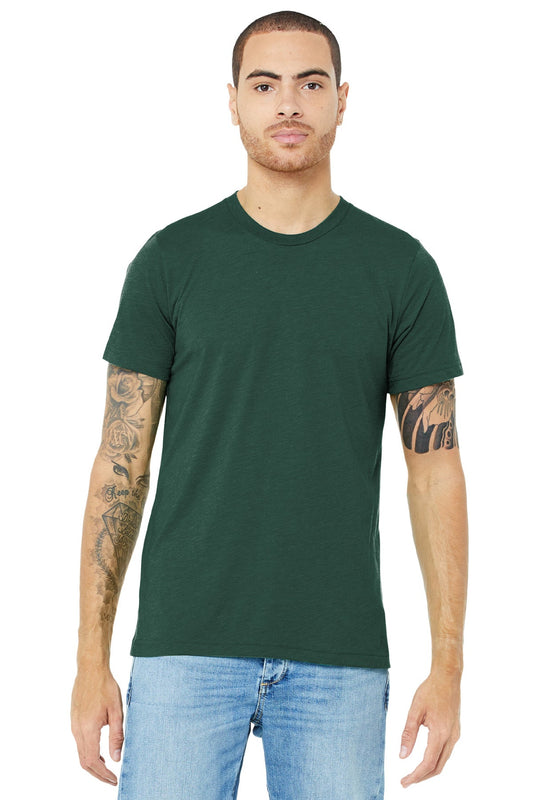 BELLA+CANVAS ® Unisex Triblend Short Sleeve Tee. BC3413 [Solid Forest Triblend] - DFW Impression