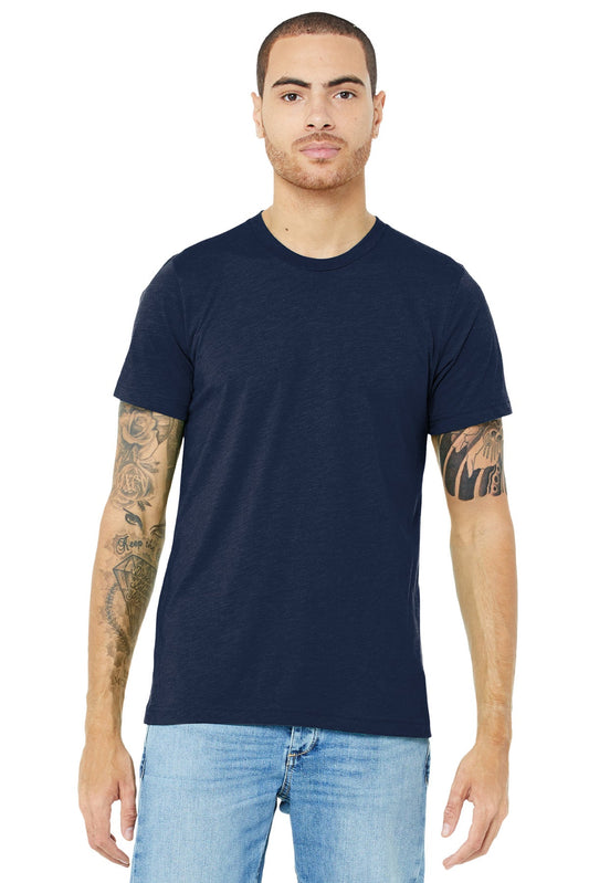 BELLA+CANVAS ® Unisex Triblend Short Sleeve Tee. BC3413 [Solid Navy Triblend] - DFW Impression