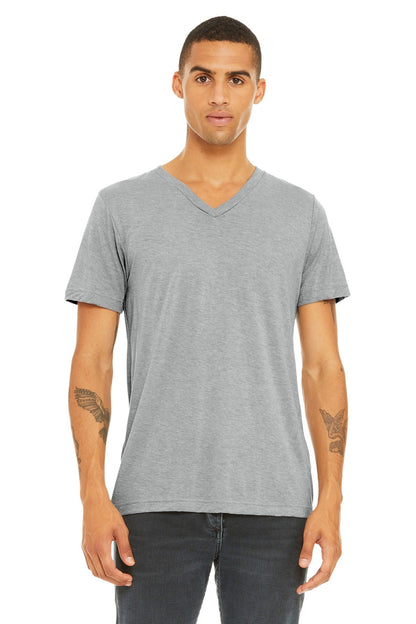 BELLA+CANVAS ® Unisex Triblend Short Sleeve V-Neck Te. BC3415 - DFW Impression