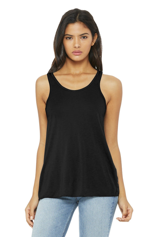 BELLA+CANVAS ® Women's Flowy Racerback Tank. BC8800 [Black] - DFW Impression