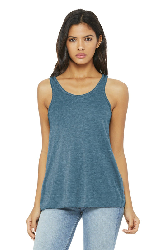 BELLA+CANVAS ® Women's Flowy Racerback Tank. BC8800 [Denim Slub] - DFW Impression