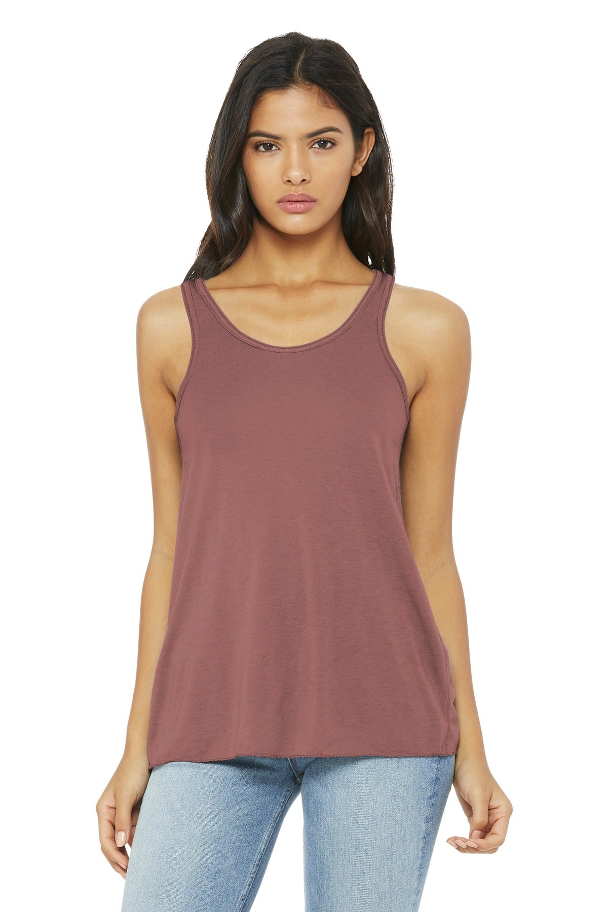 BELLA+CANVAS ® Women's Flowy Racerback Tank. BC8800 [Mauve] - DFW Impression