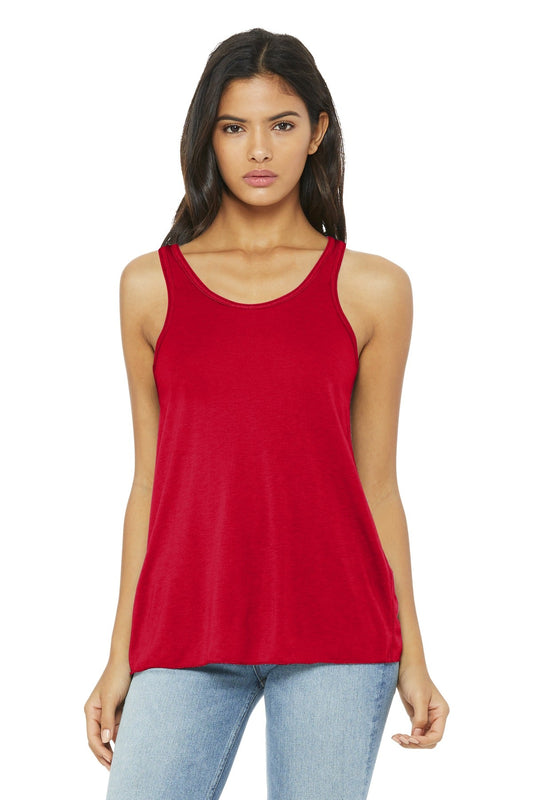 BELLA+CANVAS ® Women's Flowy Racerback Tank. BC8800 [Red] - DFW Impression