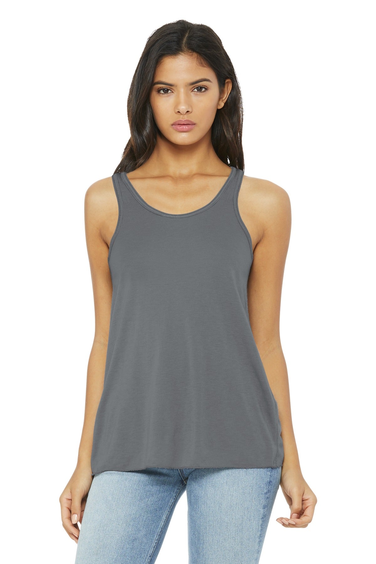 BELLA+CANVAS ® Women's Flowy Racerback Tank. BC8800 [Storm] - DFW Impression