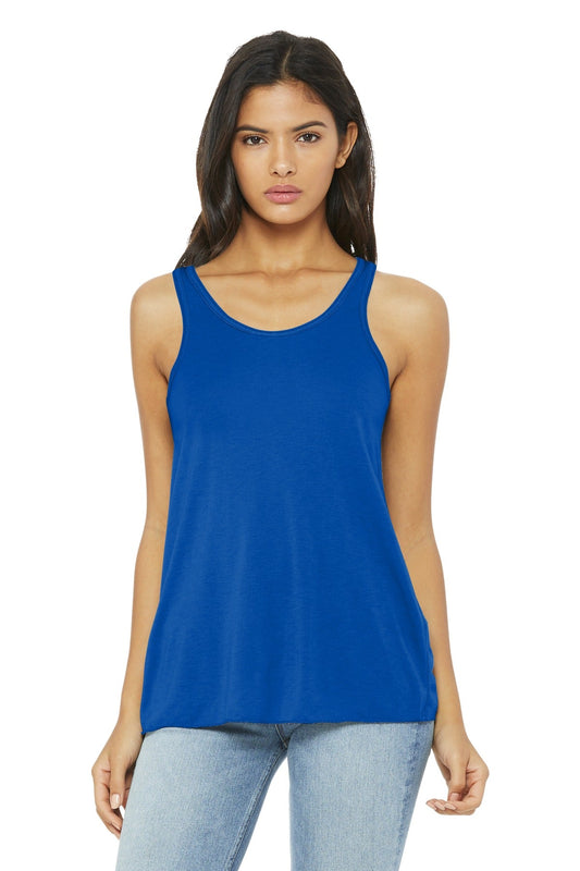 BELLA+CANVAS ® Women's Flowy Racerback Tank. BC8800 [True Royal] - DFW Impression