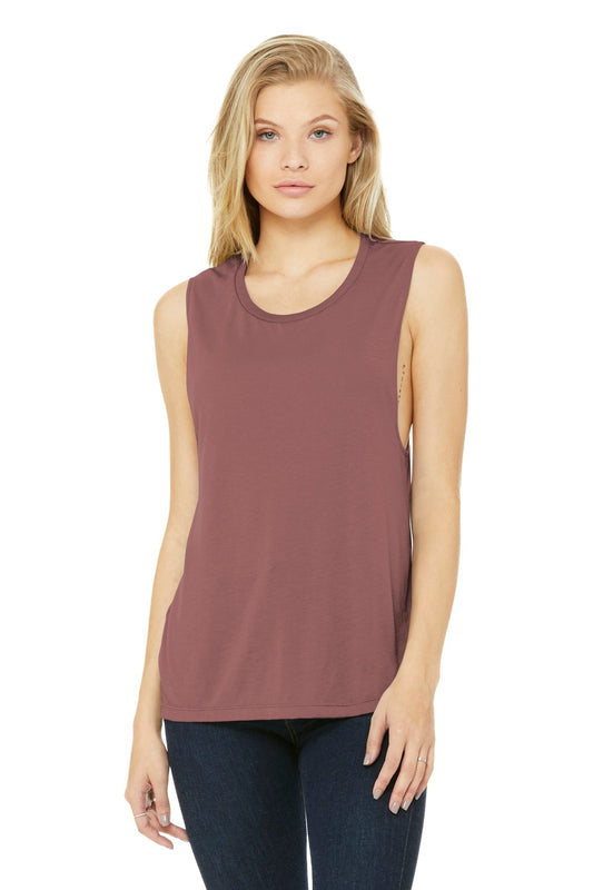 BELLA+CANVAS ® Women's Flowy Scoop Muscle Tank. BC8803 [Mauve] - DFW Impression