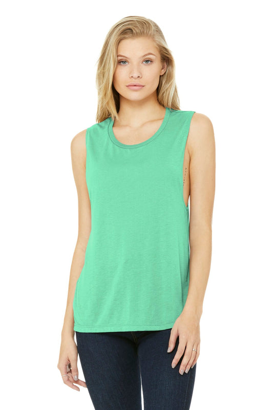 BELLA+CANVAS ® Women's Flowy Scoop Muscle Tank. BC8803 [Mint] - DFW Impression