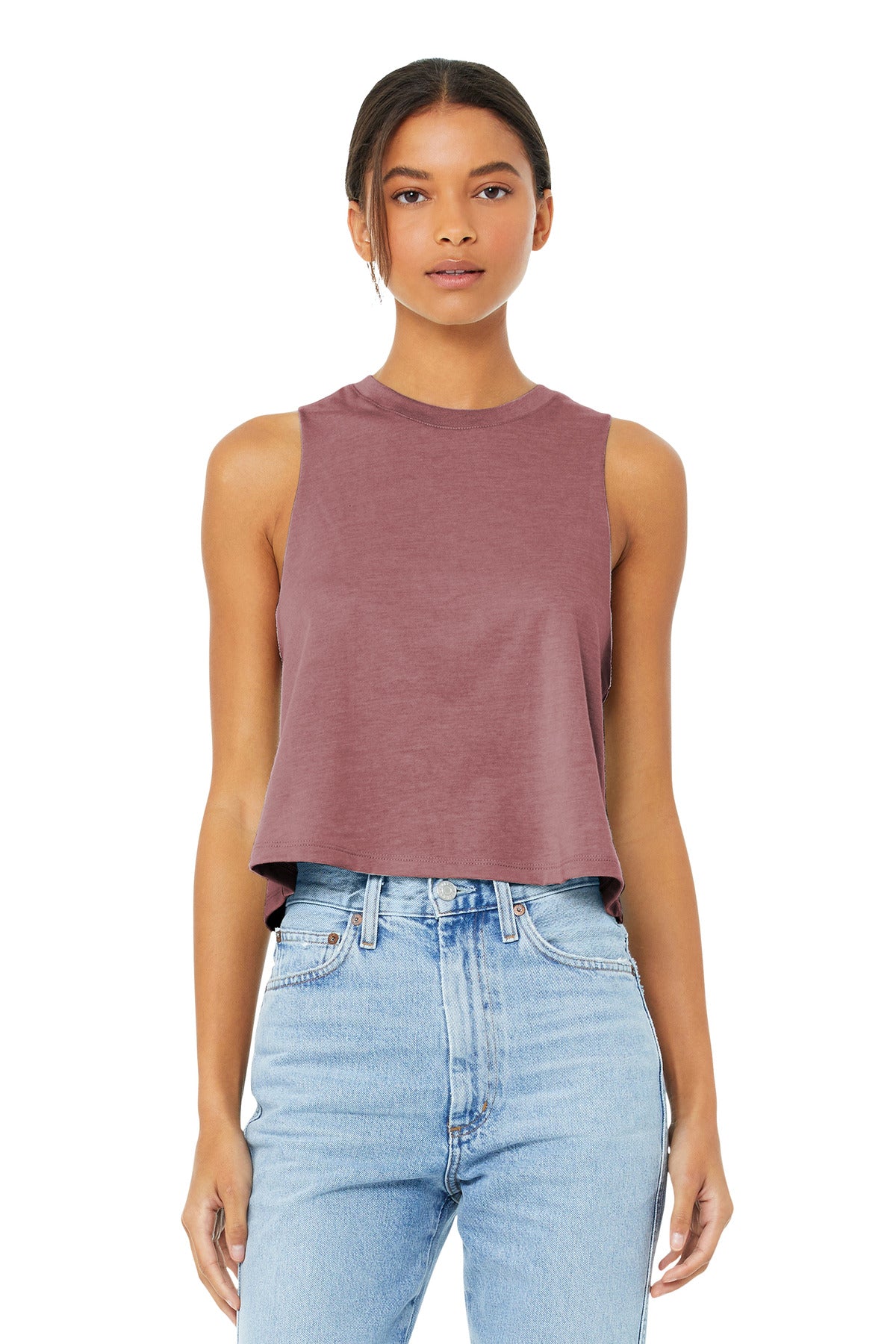 BELLA+CANVAS ® Women's Racerback Cropped Tank. BC6682 - DFW Impression