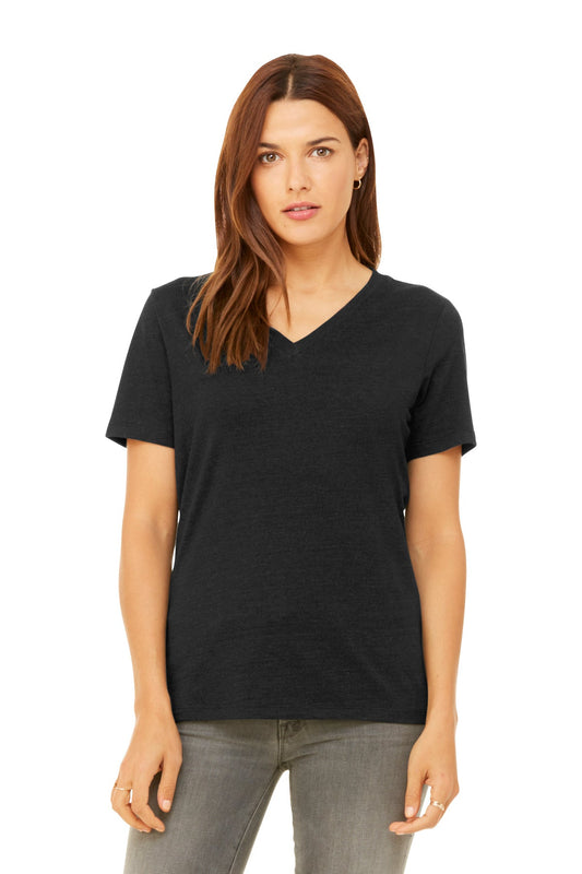 BELLA+CANVAS® Women's Relaxed Heather CVC V-Neck Tee BC6405CVC - DFW Impression