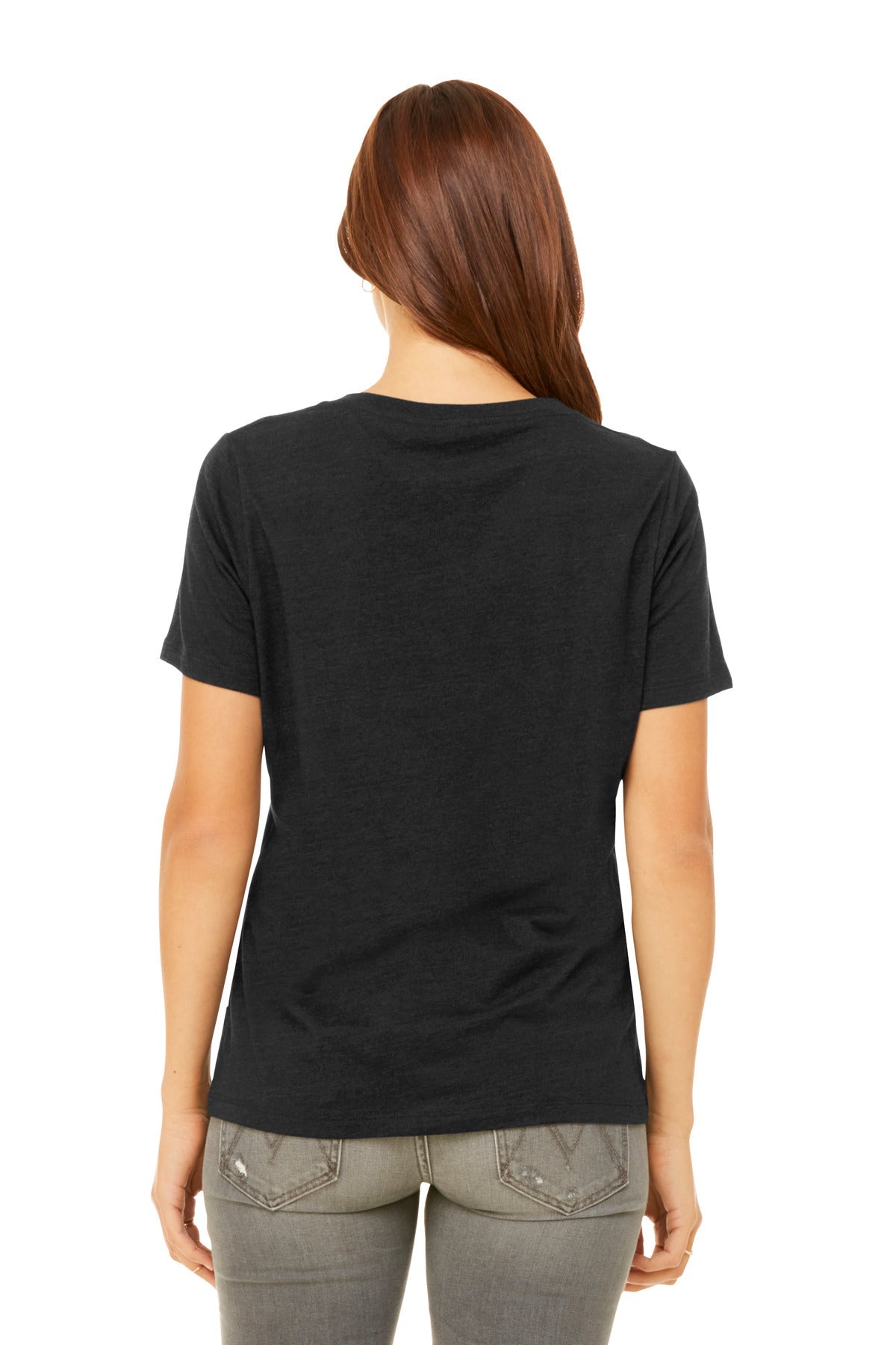 BELLA+CANVAS® Women's Relaxed Heather CVC V-Neck Tee BC6405CVC - DFW Impression