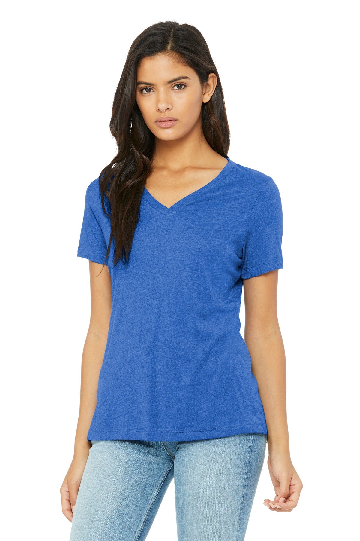 BELLA+CANVAS® Women's Relaxed Triblend V-Neck Tee BC6415 - DFW Impression