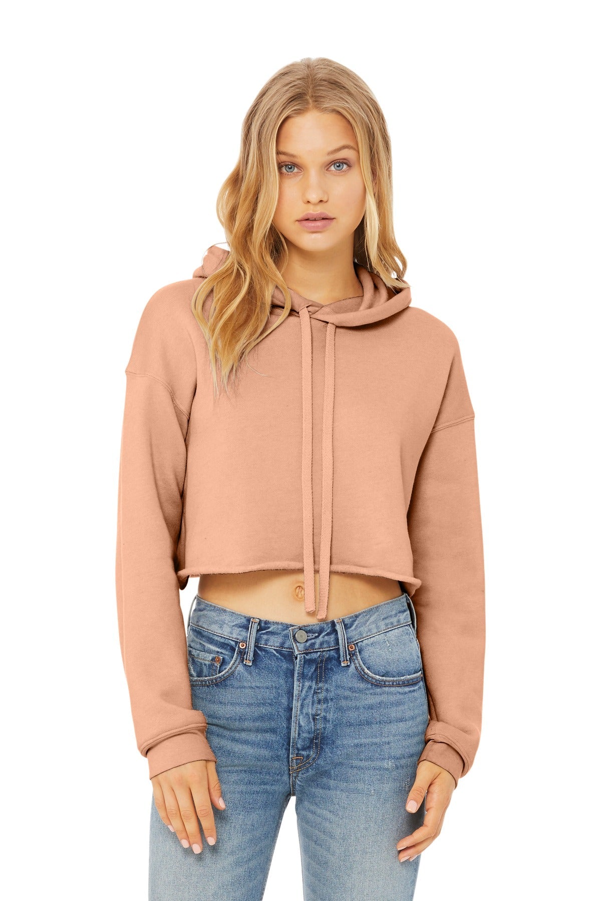 BELLA+CANVAS ® Women's Sponge Fleece Cropped Fleece Hoodie. BC7502 - DFW Impression