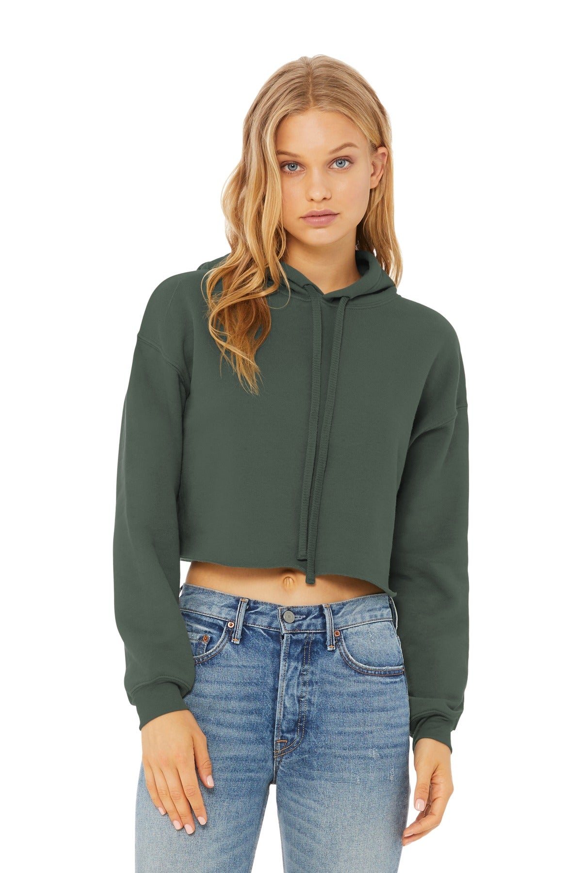 BELLA+CANVAS ® Women's Sponge Fleece Cropped Fleece Hoodie. BC7502 - DFW Impression