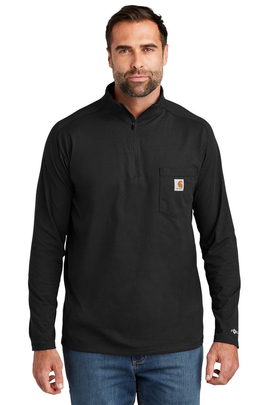 Carhartt Force® 1/4-Zip Long Sleeve T-Shirt CT104255 - DFW Impression