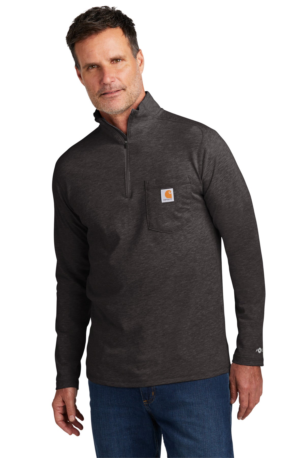 Carhartt Force® 1/4-Zip Long Sleeve T-Shirt CT104255 - DFW Impression