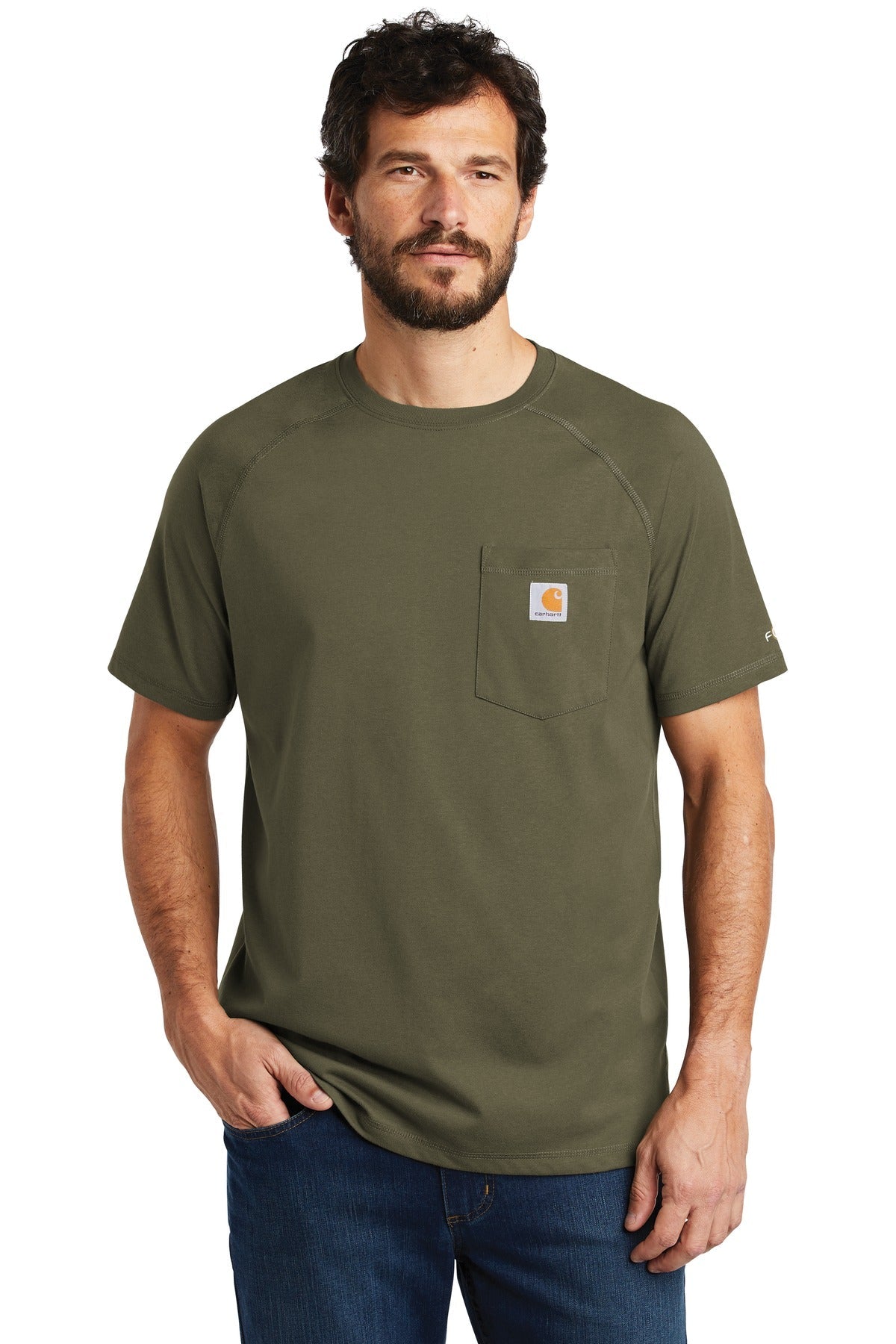 Carhartt Force ® Cotton Delmont Short Sleeve T-Shirt. CT100410 - DFW Impression