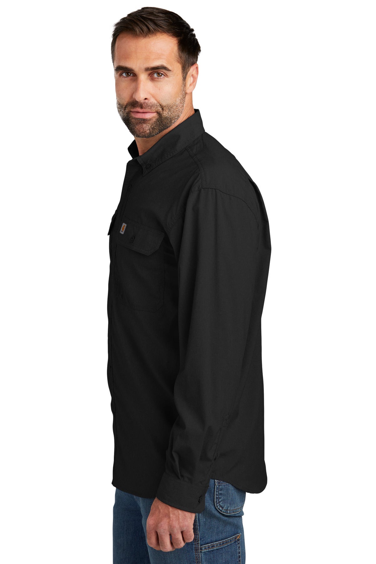 Carhartt Force® Solid Long Sleeve Shirt CT105291 - DFW Impression