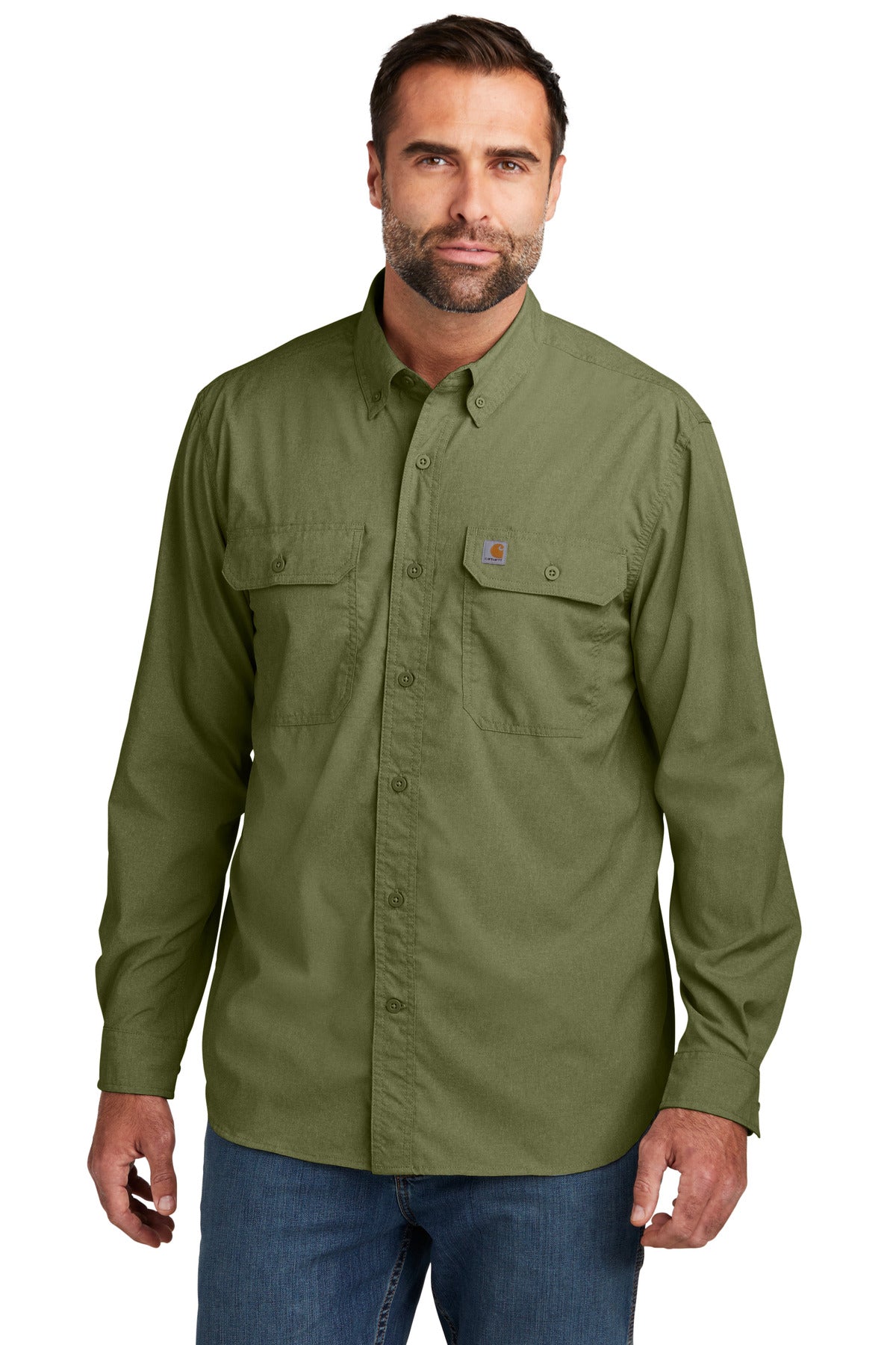 Carhartt Force® Solid Long Sleeve Shirt CT105291 - DFW Impression