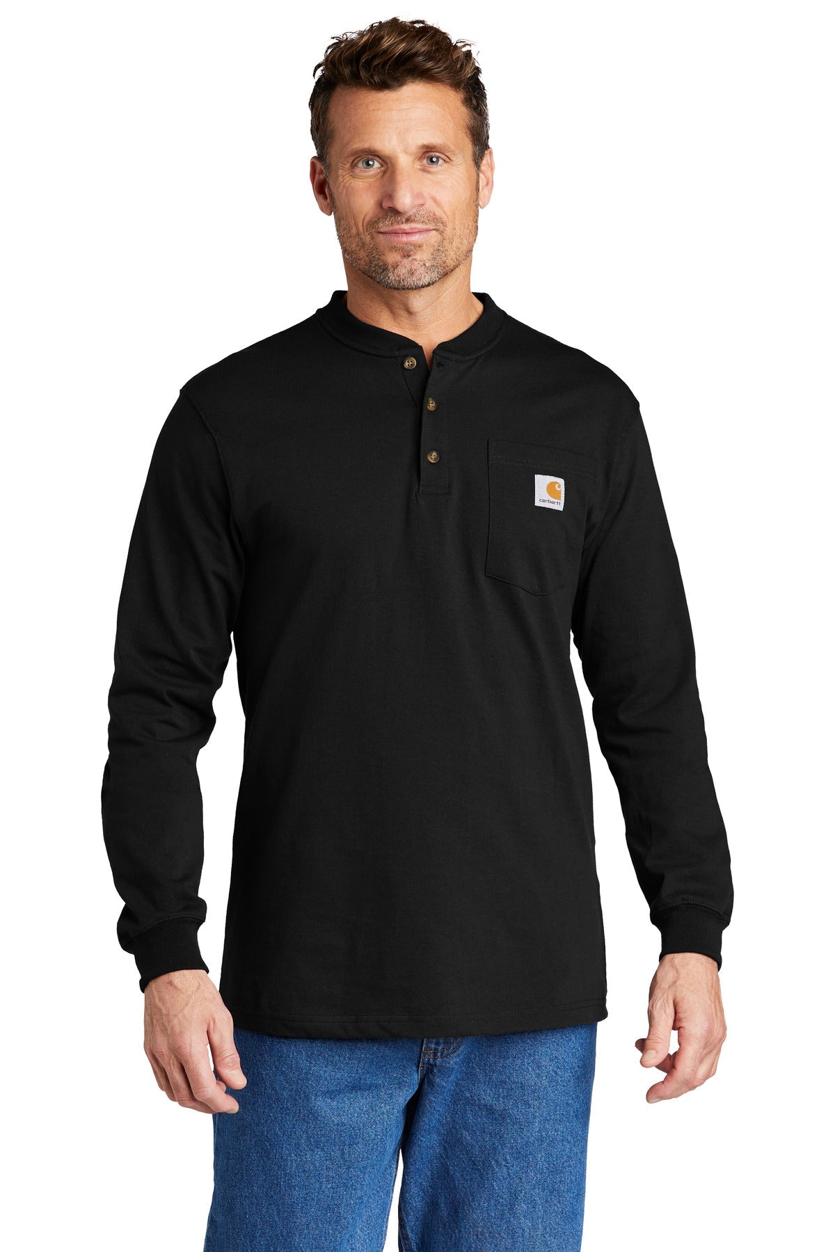 Carhartt® Long Sleeve Henley T-Shirt CTK128 - DFW Impression