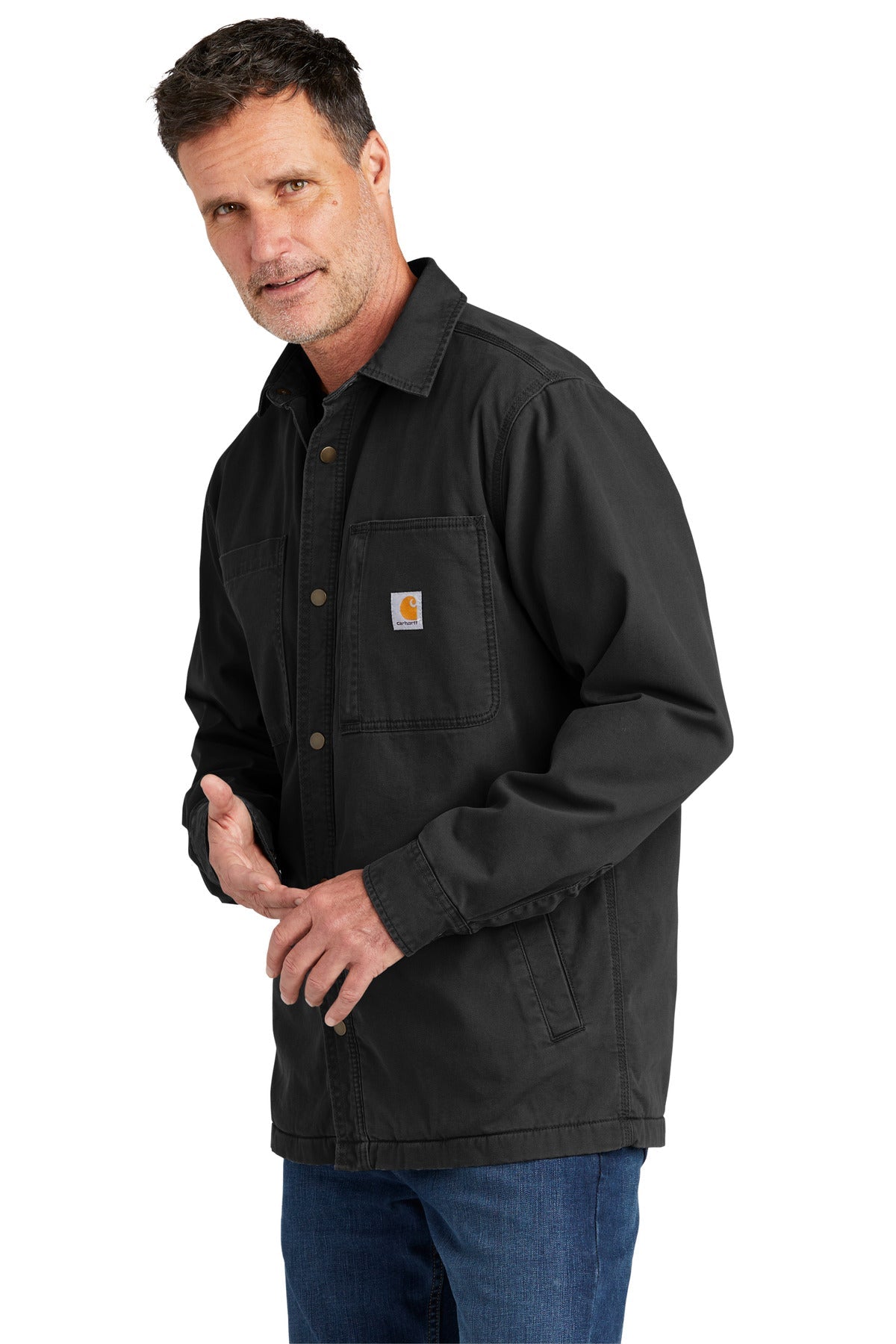 Carhartt® Rugged Flex® Fleece-Lined Shirt Jac CT105532 - DFW Impression