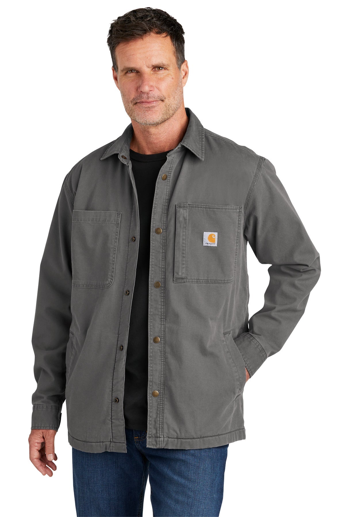 Carhartt® Rugged Flex® Fleece-Lined Shirt Jac CT105532 - DFW Impression