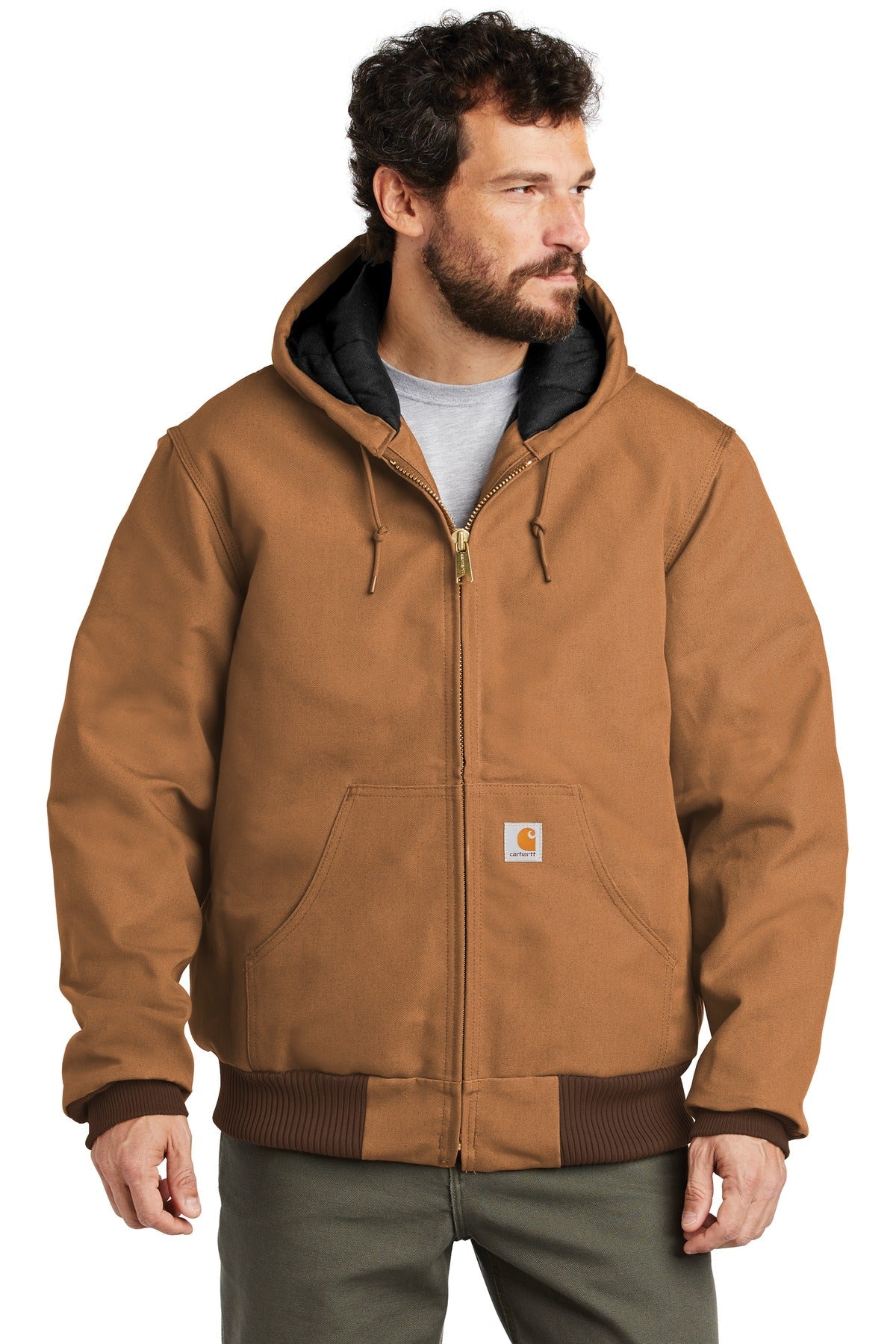 Carhartt ® Tall Quilted-Flannel-Lined Duck Active Jac. CTTSJ140 - DFW Impression