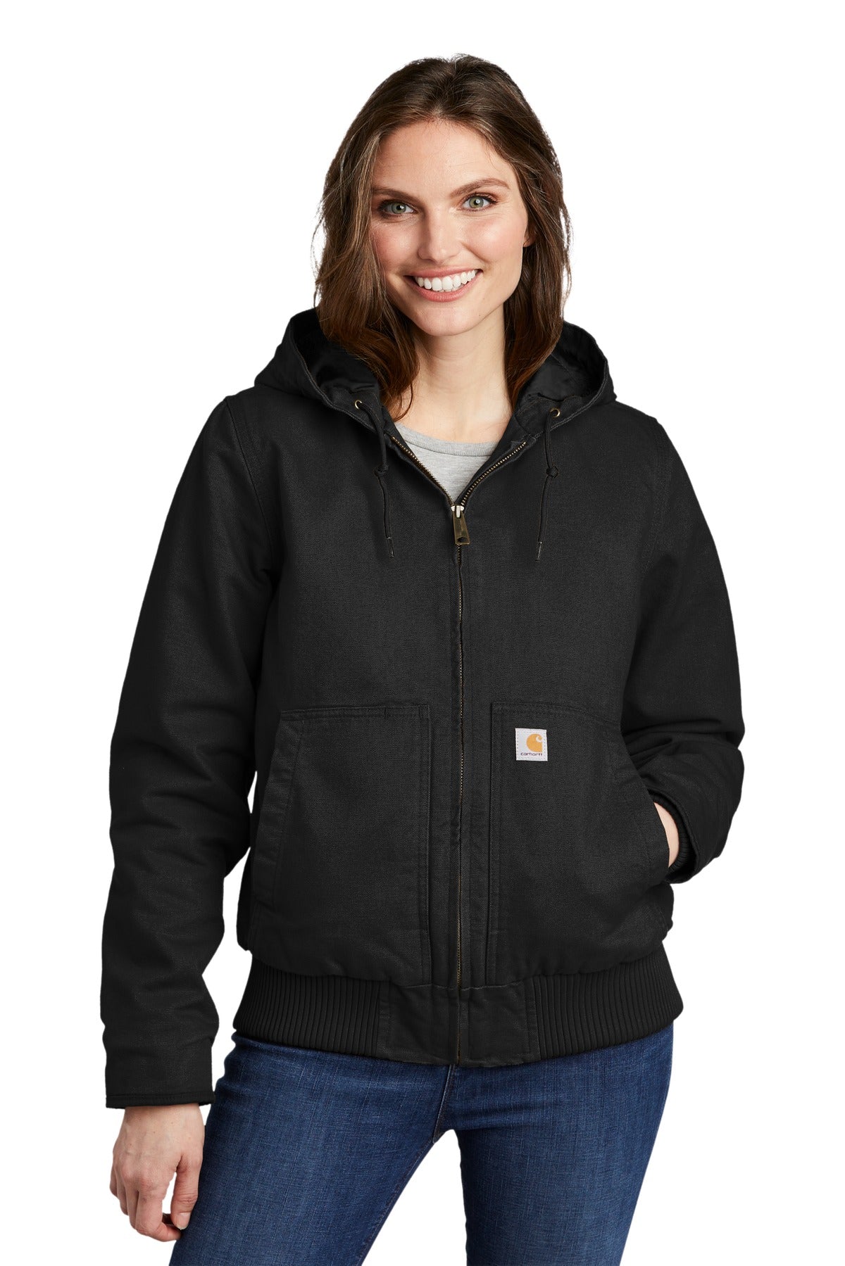 Carhartt® Women's Washed Duck Active Jac. CT104053 - DFW Impression