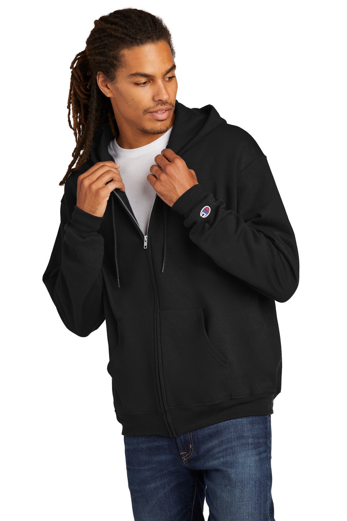 Champion® Powerblend® Full-Zip Hoodie.S800 – DFW Impression