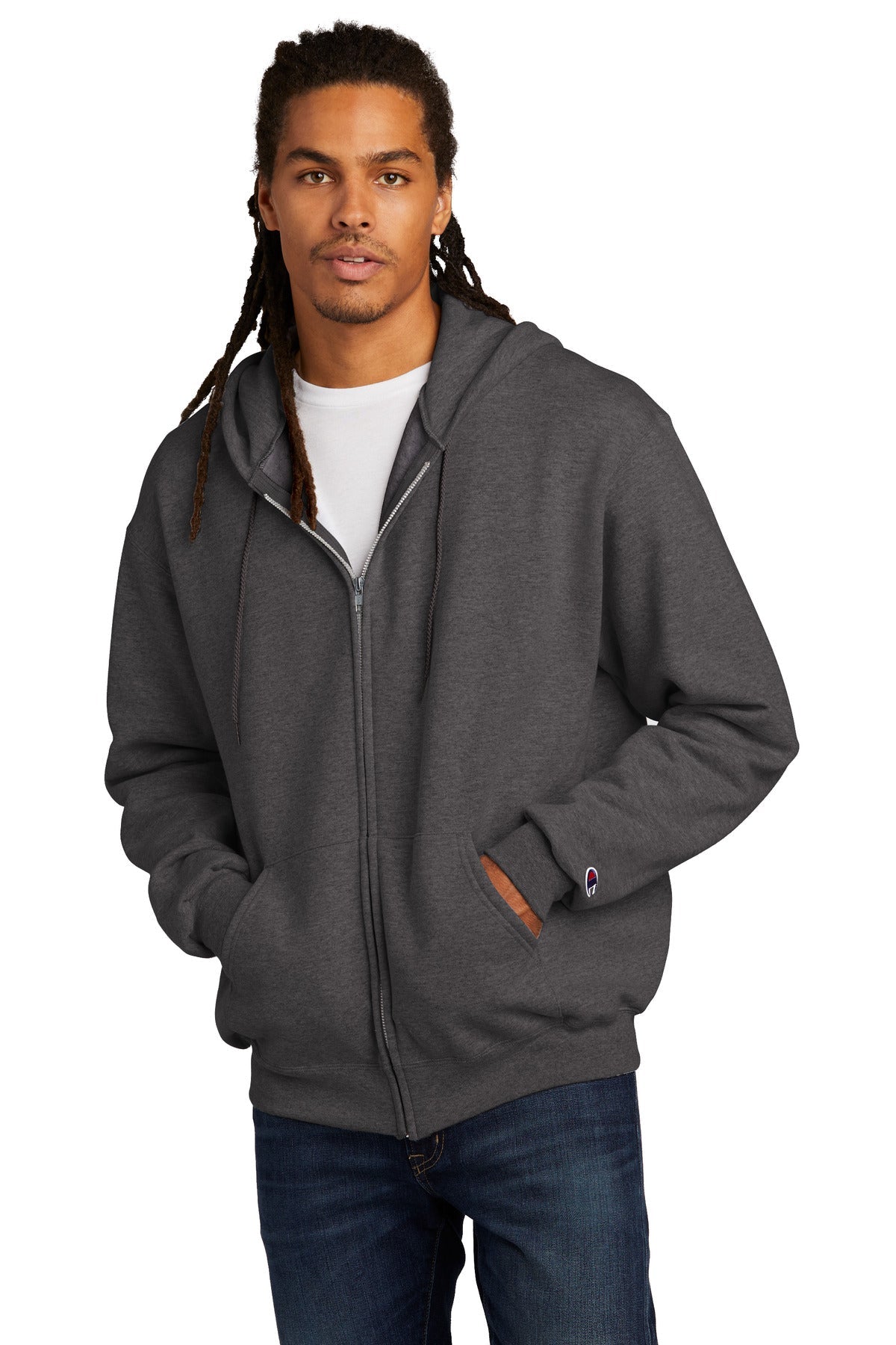 Champion® Powerblend® Full-Zip Hoodie.S800 - DFW Impression