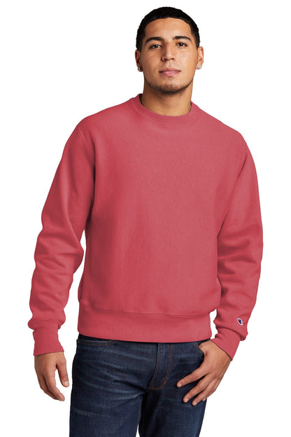 Champion ® Reverse Weave ® Garment-Dyed Crewneck Sweatshirt. GDS149 - DFW Impression