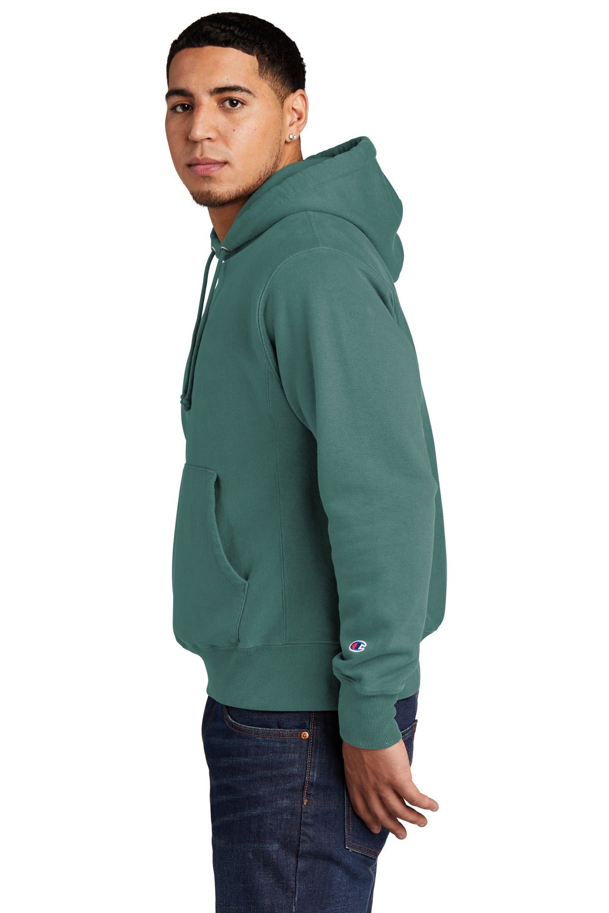 Champion ® Reverse Weave ® Garment-Dyed Hooded Sweatshirt. GDS101