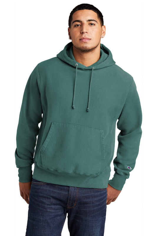 Champion ® Reverse Weave ® Garment-Dyed Hooded Sweatshirt. GDS101 - DFW Impression