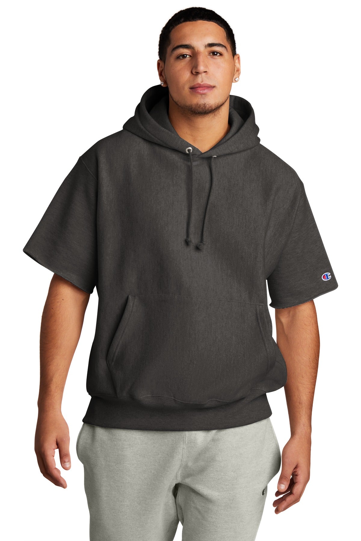 Champion ® Reverse Weave ® Short Sleeve Hooded Sweatshirt S101SS - DFW Impression