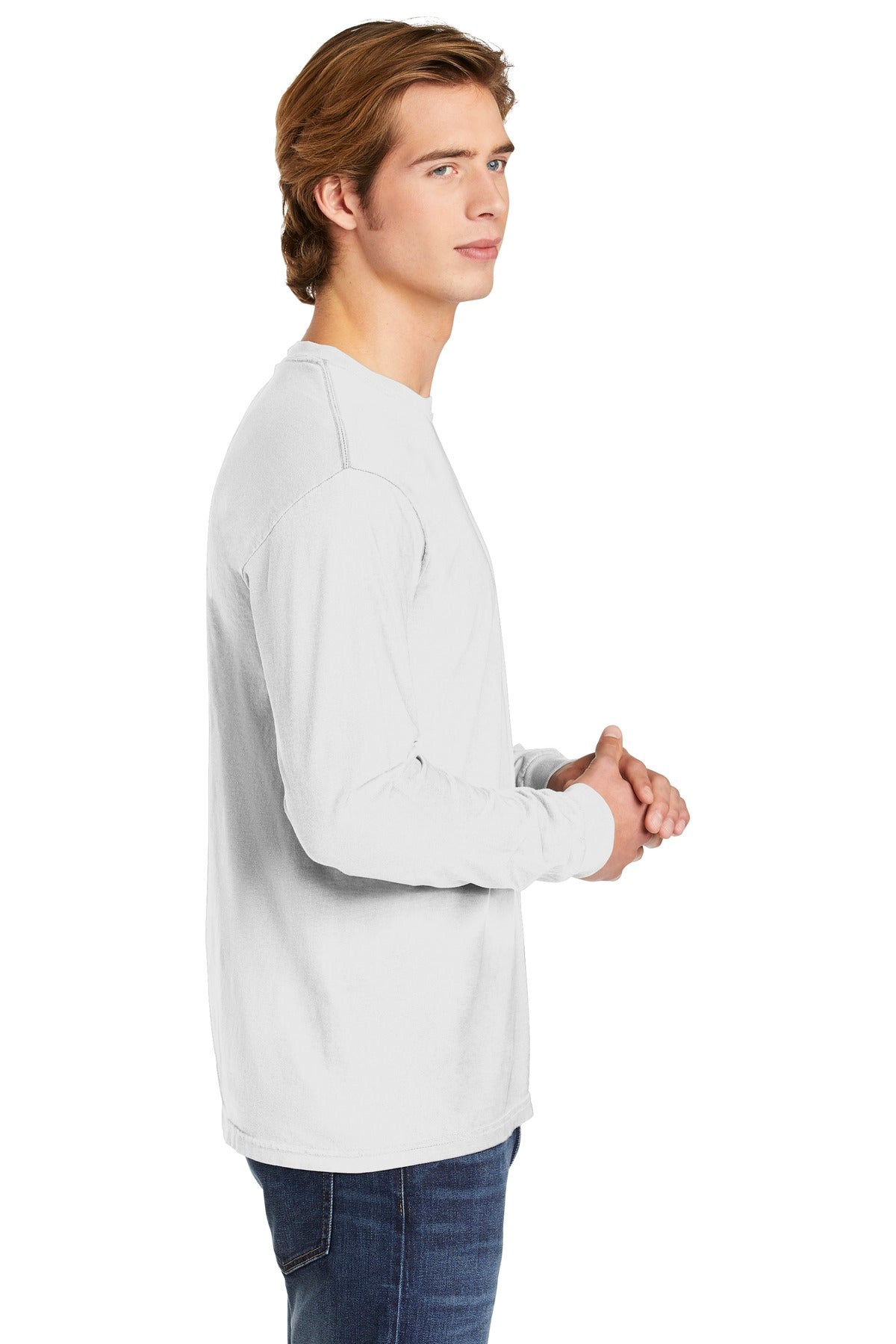 COMFORT COLORS ® Heavyweight Ring Spun Long Sleeve Tee. 6014 [White] - DFW Impression