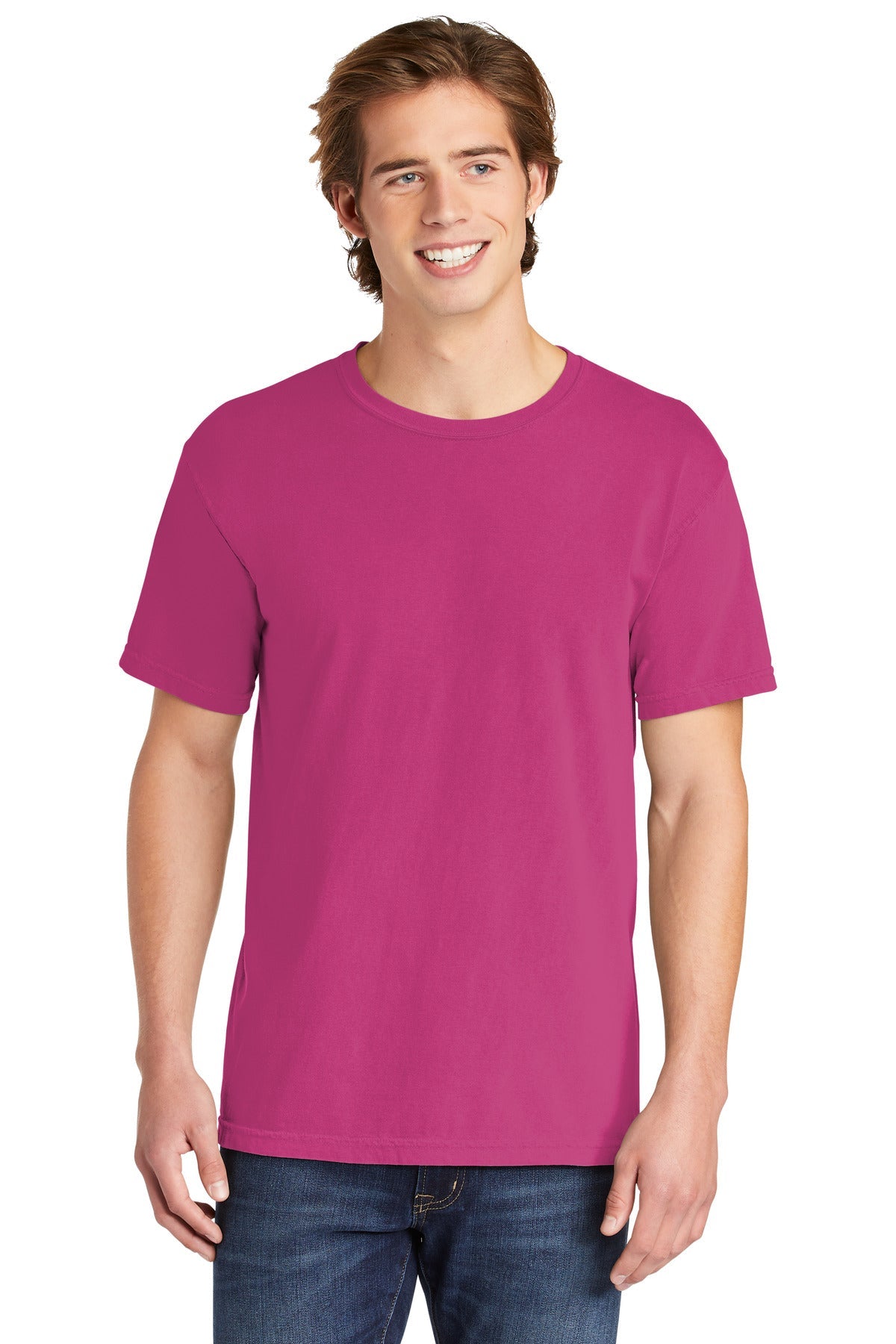 COMFORT COLORS ® Heavyweight Ring Spun Tee. 1717 [Heliconia] - DFW Impression