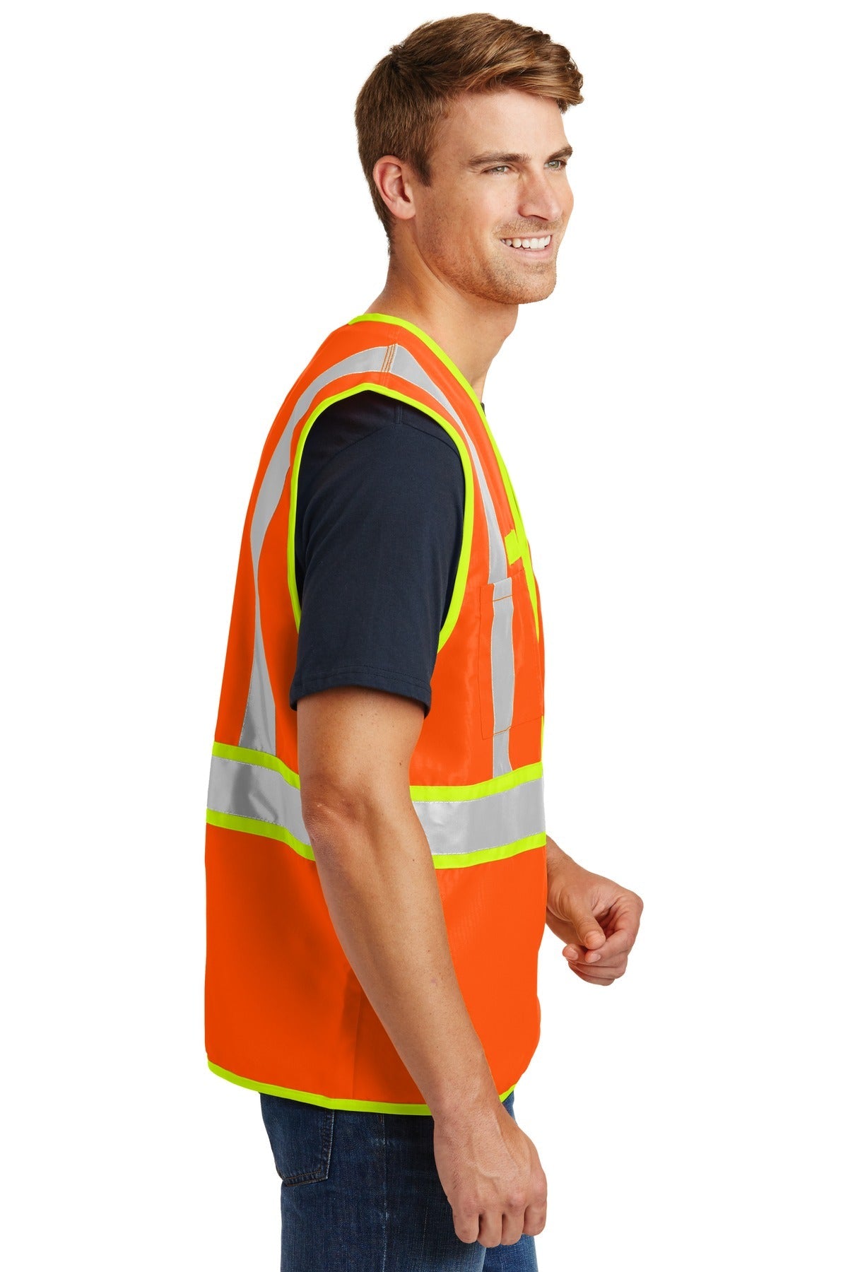 CornerStone® - ANSI 107 Class 2 Dual-Color Safety Vest. CSV407 - DFW Impression