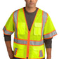CornerStone ® ANSI 107 Class 3 Surveyor Mesh Zippered Two-Tone Short Sleeve Vest. CSV106 - DFW Impression