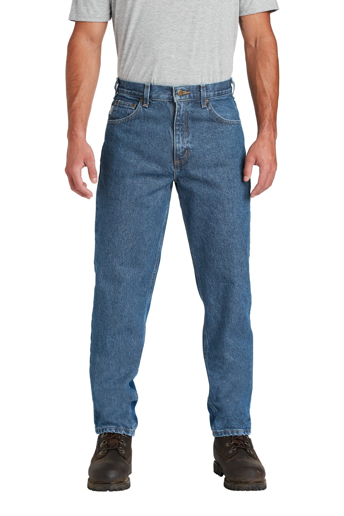 DISCONTINUED Carhartt ® Relaxed-Fit Tapered-Leg Jean . CTB17 [Stonewash] - DFW Impression