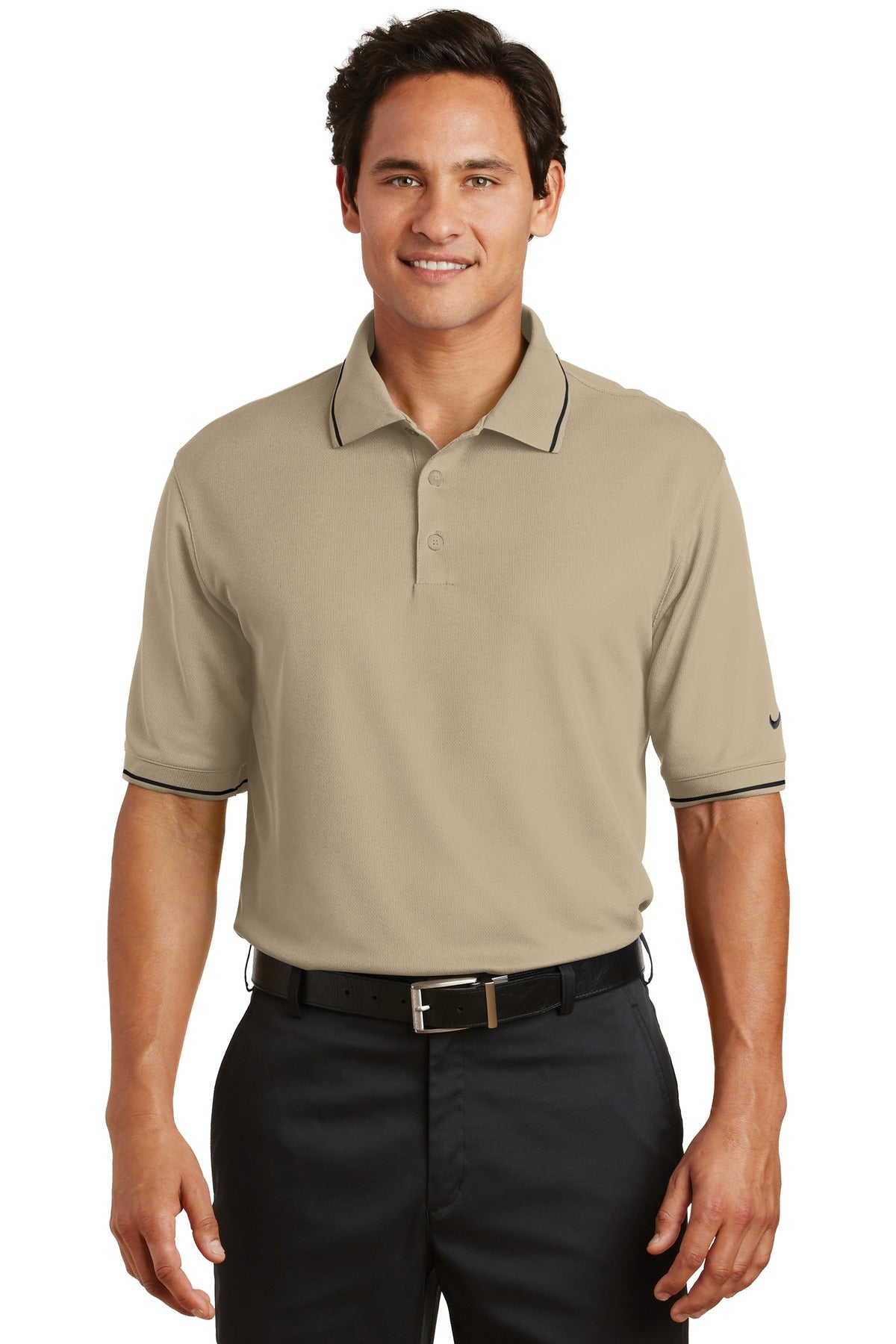 DISCONTINUED Nike Dri-FIT Classic Tipped Polo. 319966 - DFW Impression