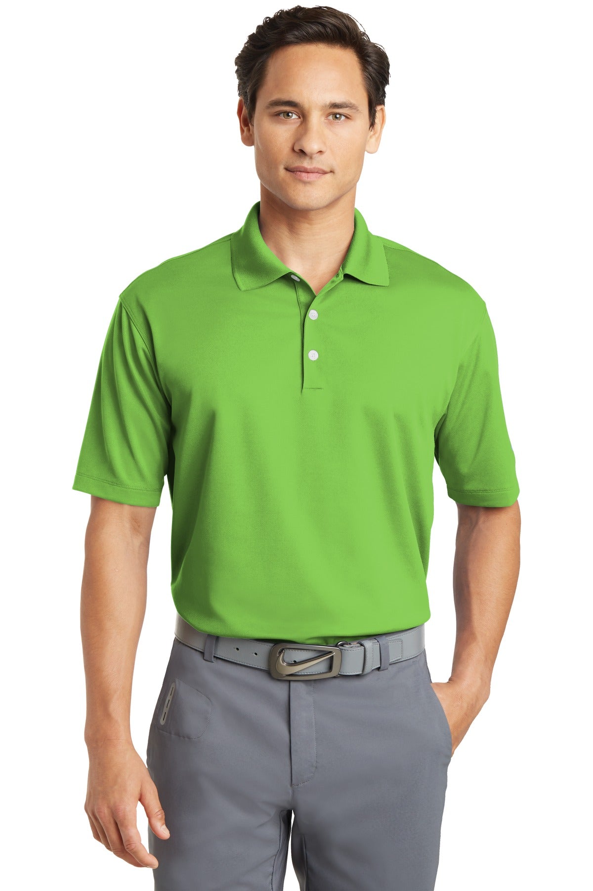 DISCONTINUED Nike Dri-FIT Micro Pique Polo. 363807 [Action Green] - DFW Impression