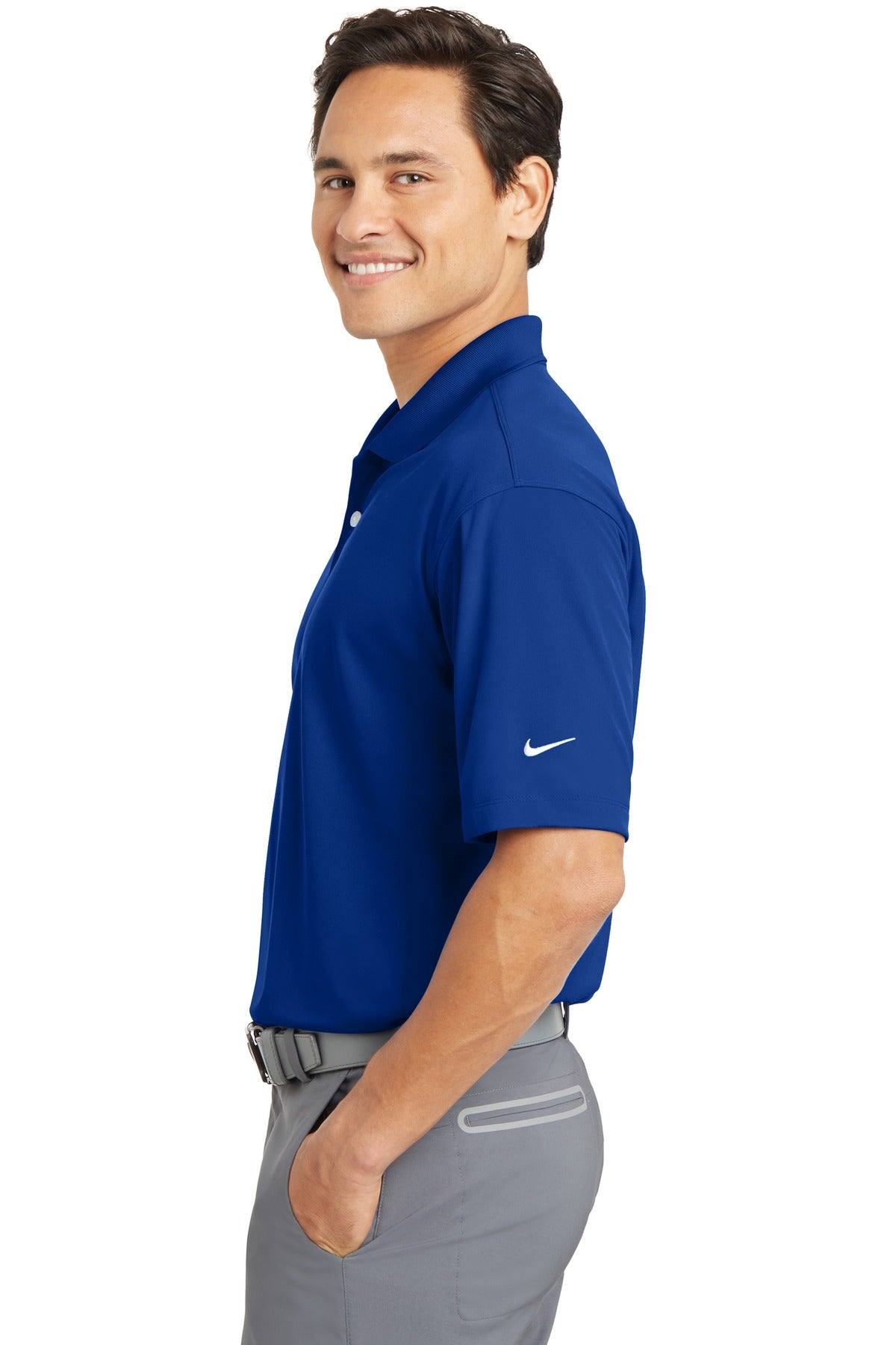 DISCONTINUED Nike Dri-FIT Micro Pique Polo. 363807 [Blue Sapphire] - DFW Impression