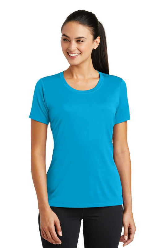 DISCONTINUED Sport-Tek® Ladies PosiCharge® Tough Tee™. LST320 [Atomic Blue] - DFW Impression